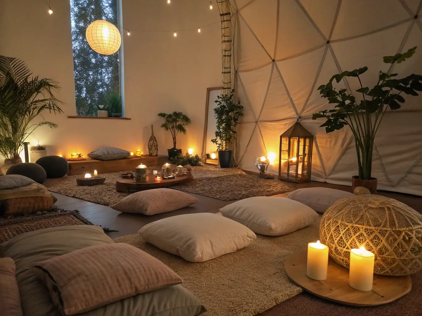 A serene image of a sacred space with fog-textured visuals, creating a sense of spaciousness and embodiment, representing the environment of the BTCNaturally.org digital retreat.